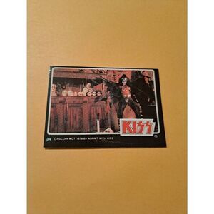 Vintage 1978 Aucoin Management AGRMT KISS Trading Card No 34 Collectible Rock